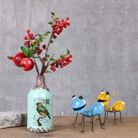 2 Stück Ameisen-Deko Aus Messing – Antike Goldoptik, Detailreiche Insekten-Skulpturen Für Garten, Rasen, Tee-Ornament & Wohnaccessoires