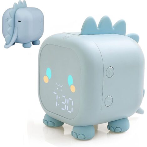 Wecker Kinder Mädchen Jungen LED Digital Wecker Lampe, Dinosaurier Digital Wecker 2 Alarme Einstellbare Lautstärke Timer Nachtlicht Schlummerwecker mit USB-Aufladung (1/5)