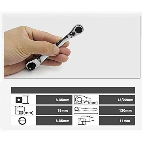 SW-Stahl 05752L Kippverlängerung 1/4 Zoll Für Ratsche – Chrom-Vanadium – 15° Winkel Ohne Gelenk