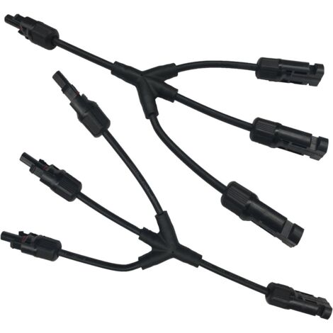 Solarpanel-Kabeladapter Y-Abzweigstecker 3 Y-Solarkabelstecker (F/F/F/M und M/M/M/F) (1/5)