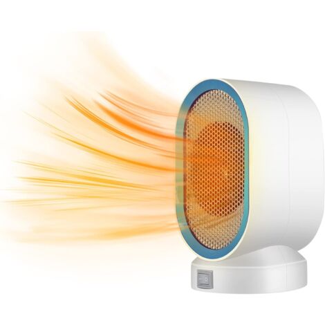 Mini tragbare elektrische Heizung, Heimheizung, Ventilator, 400 W, Miniatur-Sonnenheizung mit geringem Stromverbrauch, tragbare elektrische Heizung (blau) (1/5)