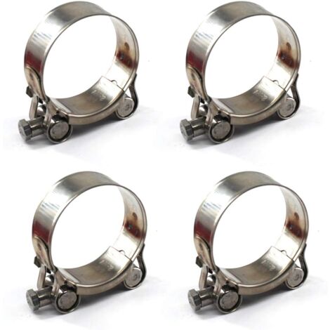 4 Stück 52–55 mm T-Bolzen-Schlauchschellen, 304 Edelstahl-Schlauchschelle (1/5)