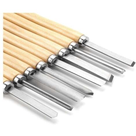 8-teiliges HSS-Holzdrehmeißel-Set, Drechselmeißel-Set, Drechselwerkzeuge für Hartholzdrehen (1/5)
