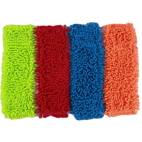 4Pcs Tuch Mopp Kopf Ersetzen Tuch Reinigung Tuch Mopp Zu Ersetzen Tuch Haushalt Reinigung Werkzeug Zubehör, über 40x12cm (1/5)
