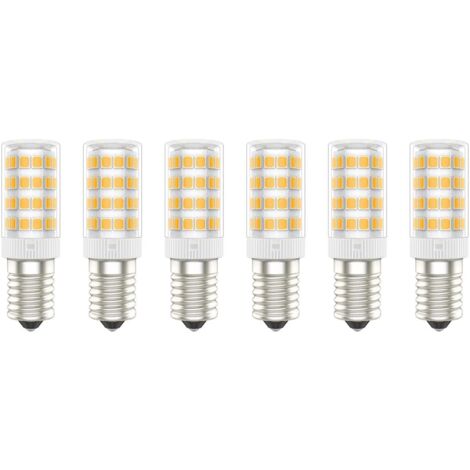E14-LED-Leuchtmittel, 5 W (entspricht 50 W), warmweiß (3000 K), AC220–240 V, flimmerfrei, nicht dimmbar, 300 Lumen, CRI80, 6er-Pack – (warmweiß, 5 W) [Energieklasse A+ ] (1/5)