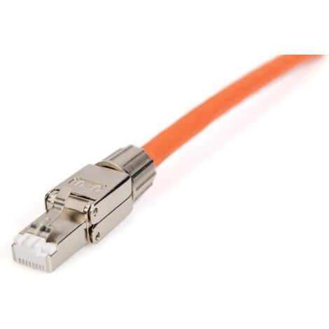 DIGITUS DN-93636 Netwerkconnector Cat 6A - 360° Afgeschermd RJ45 Veldconnector 10Gbit/s