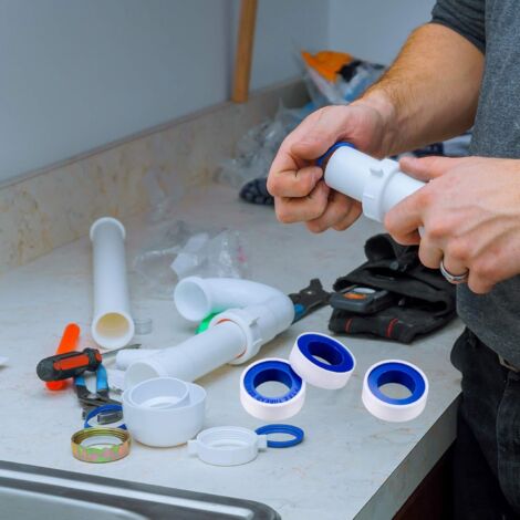 Dichtungsband, industrielles Markierungsband, Teflon-Dichtungsbänder für Sanitärinstallationen, 12 mm x 10 m Rolle Rohrband – 12 Stück