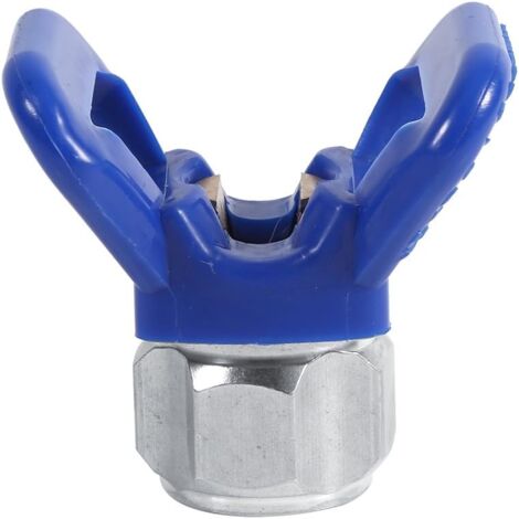 Düsensitzschutz Airless Farbspritzpistole Düsenschutz Düse Ersatzsitzwerkzeug Universal Blau Neu (1/5)