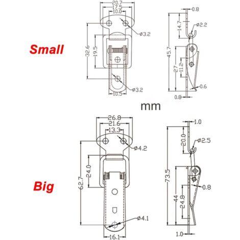 2er Set Spannschloss Aus Edelstahl – Schmetterlingsschrauben, 40x13x12 Mm – Für Mobile Klimaanlagen & Blenden