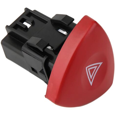 8200442724 Roter Warnblinkschalterknopf, Notwarnblinkschalter, Rot für Espace MK4 Laguna MK2 Trafic Vauxhall Trafic Vauxhall Vivaro, 93856337 8200002441 (1/5)