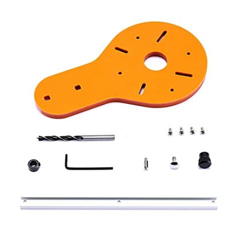 Kreisschneidvorrichtung für elektrische Holzfräse, Holzschneider, Holzbearbeitung, Fräser, Kreisrillen-Zubehör, Werkzeug (A: 1–70 cm)