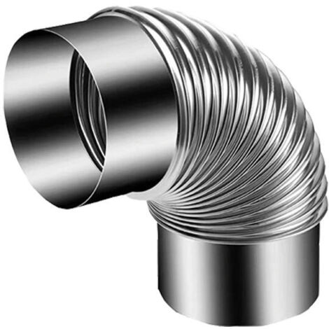 Réducteur De Tuyau De Poêle Acier Inoxydable - Diamètre 100 Mm à 80 Mm, Pour Cheminée, Poêle à Bois, Conduit Chauffage