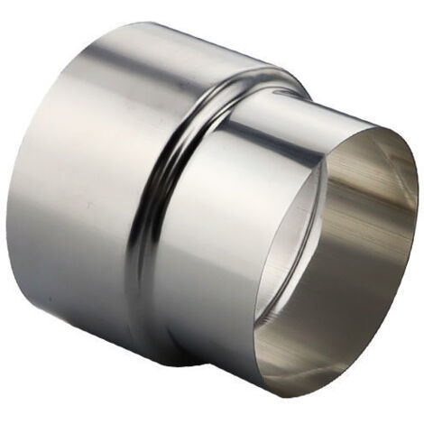 Edelstahl-Ofenrohr-Reduzierstück, Rohrverbinder, Schornsteinrohr-Adapter – Ø80 mm/Ø60 mm (1 Stück) (1/3)