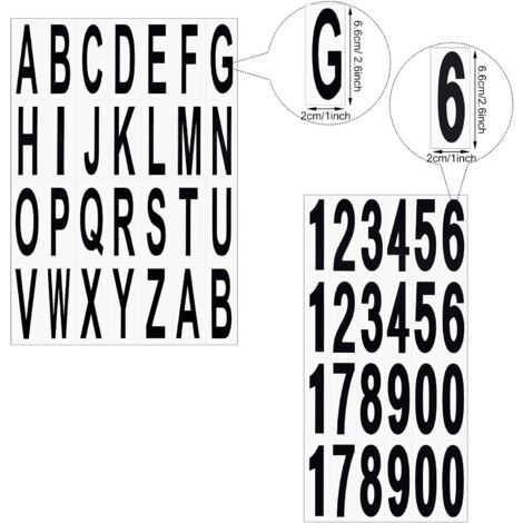 Tianorcan 8 Blätter Selbstklebende Vinyl Buchstabe Produktbild-Vorschau 8