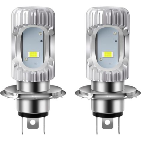 2 Stück HS1 Birne H4 Motorradscheinwerfer CSP 1860 SMD PX43t 35/35 W Fern-/Abblendlichtscheinwerfer 2000LM 6500 K DC 9–80 V