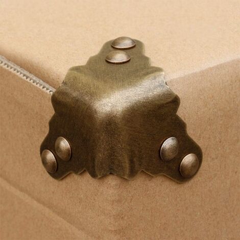agctrler Kantenschutz Metall Vintage, 8 Stück Metall Eckenschutz mit Schrauben, Tischkantenschutz, Ecken für Sockelleisten, Dekorativer Eckenschutz für Schrank, Boxen, Möbel, Regal, Tisch, Schmu agctrler Kantenschutz Metall Vintage, 8 Stück Metall Eckenschutz mit Schrauben, Tischkantenschutz, Ecken für Sockelleisten, Dekorativer Eckenschutz für Schrank, Boxen, Möbel, Regal, Tisch, Schmu