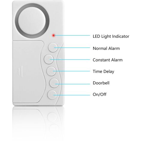 SPORTARC Innensirene 120 DB 2 Stück – Kabelgebundener Alarm Summer 12V Für Haussicherheit