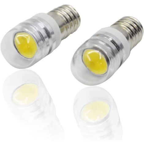 4 Stück 12 V E10-Sockel, COB-LED-Glühbirne, 1,5 W, LED-Upgrade-Glühbirne, Ersatz für Scheinwerfer, Taschenlampen, Taschenlampen, Glühbirnen, 3000 K warmweiß (1/4)