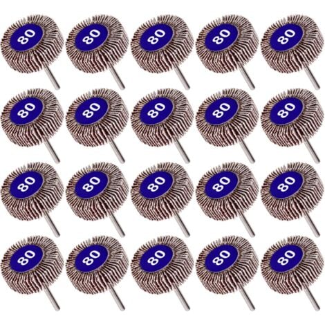 100 Stück Schleifscheiben Set Für Dremel - 80-600 Körnung, Mit 10 Stäben