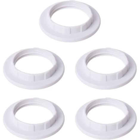 Stück E14 Lampenschirm Reduzierring Lampenschirm Ring Adapter Konverterplatte weiß (1/4)
