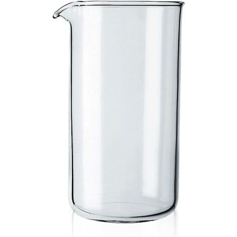 Ersatzbecher für Kaffeepresse, Glas – transparent (Fassungsvermögen: drei Tassen, 0,35 l, 12 oz) (1/5)