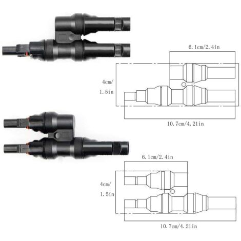 Photovoltaik-Solarpanel-Stecker, PV-Stecker, T/Y-Abzweigstecker, Kabelverteiler