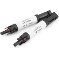 MC4-Stecker mit Sicherung, 30 A Sicherung, Solarpanel-Stecker MC-4 Stecker/Buchse, PV-Solarenergie-Kabeladapter für Solar-Photovoltaik-Adapter (30 A)
