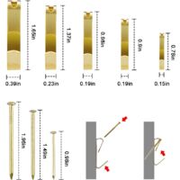 12 Stück Bilderaufhänger Gold – Für Schwere Bilder Bis 45 Kg, Für Holz- & Trockenbauwände