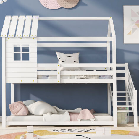 Protezione Per Scala Letto A Castello Bambini – Tessuto Oxford Grigio 79x38 Cm, Antiarrampicata Per Sicurezza