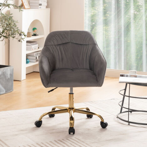 Poltroncina Particolare Girevole e Alzabile Velluto Rosa a Forma di Fiore