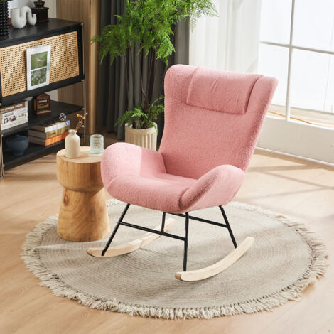 Shabby Chic Sedia S Dondolo Stile Shabby Chic Poltrona Shabby Rosa