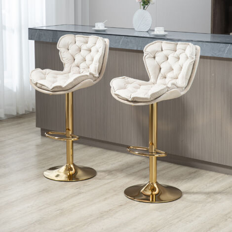 TOAOB Campanello A Mano In Metallo - 2 Pezzi (argento E Oro), 5x9.3 Cm, Per Ristoranti, Reception, Scuole, Ospedali, Suono Chiaro E Forte