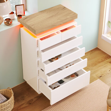 Cassettiera con 9 Cassetti e LED | HOME
