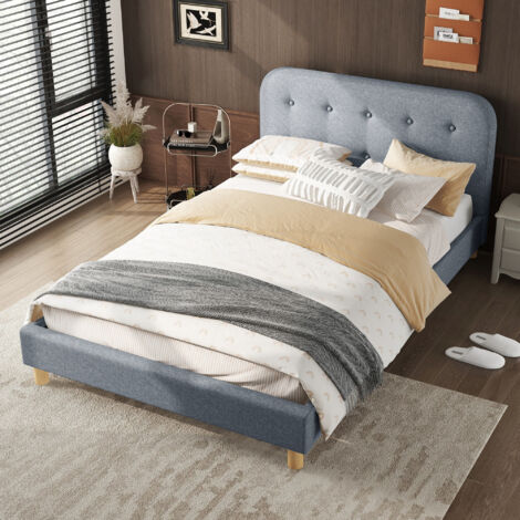 Letto imbottito per bambini 140x200 cm con cassetto contenitore, con