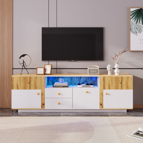 Credenza con 2 ante e 3 cassetti - texture concava e convessa