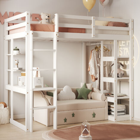 Liberty House Toys Appendini Bambini In Legno Bianco E Grigio Con Ripiani Porta Giocattoli E Scarpe