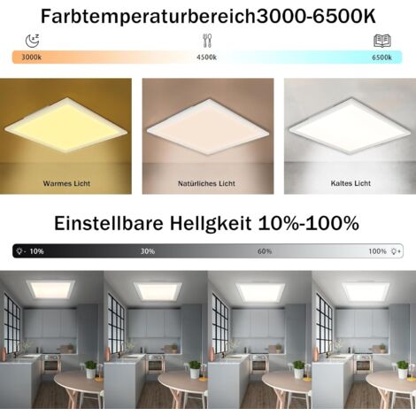 LED Deckenlampe Dimmbar & Farbwechselnd – 24W, RGB+CCT, 2400LM, Mit Fernbedienung, Für Wohnzimmer & Kinderzimmer