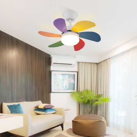 LED Deckenventilator Lampe Mit Fernbedienung 85W Dimmbar Deckenlampe Wohnzimmer