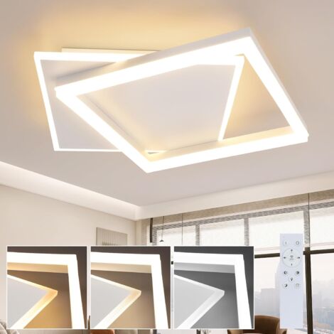 Homefire LED Kristall Deckenleuchte 75cm – Dimmbar, 3 Farbtemperaturen, Mit Fernbedienung, 80W