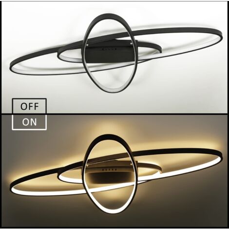 LED Deckenleuchte 69W, 63x66 Cm, Dimmbar Mit Fernbedienung – 3000K-6500K, 4-teiliges Quadrat-Design | Für Wohnzimmer, Schlafzimmer, Büro
