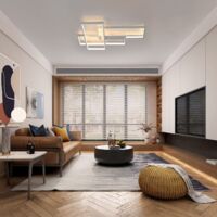 LED Deckenleuchte Dimmbar, 3000K-6511K, Mit Fernbedienung - Moderne Deckenlampe Für Wohnzimmer & Schlafzimmer, Ø 60 Cm