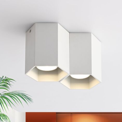 meoaow faretto da soffitto lampada da cucina LED GU10 - plafoniera 2 lampadine lampada rotonda per camera da letto lampada da corridoio moderna 350