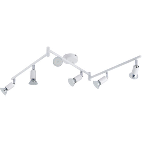 Faretto Cilindro Pendente A Sospensione Con Attacco Gu10 Bianco Nero 15 E 30 Cm - 5