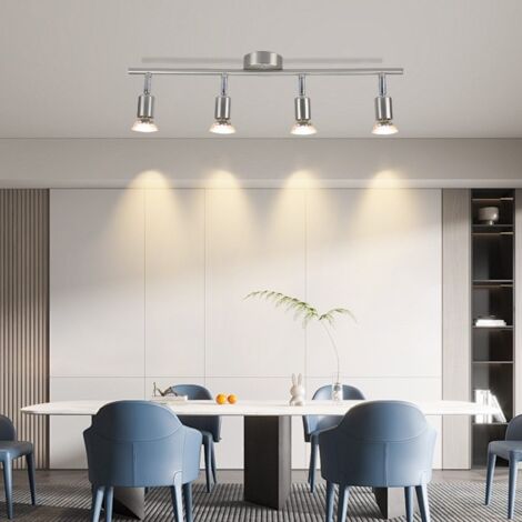 Plafoniera LED GU10 Gesso Faretto Cilindro Soffitto Luci Salotto Salone Cucina | Leroy Merlin - Foto 5