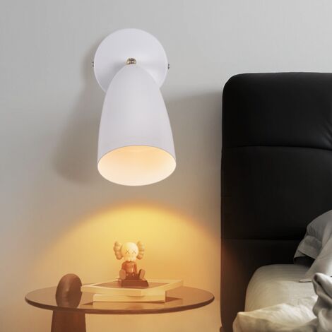Homefire Lampada Da Parete Orientabile GU10 - Faretto Moderno Bianco Per Soggiorno E Camera Da Letto