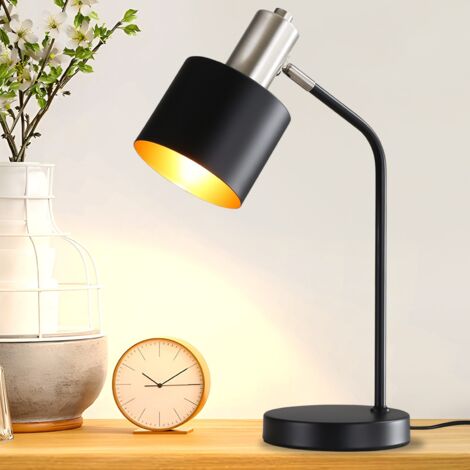 Lampada Da Scrivania Retro LED Aigostar, Braccio Regolabile, Attacco E27, Max 11W, Colore Blu - Per Studio, Lettura, Arredamento Vintage