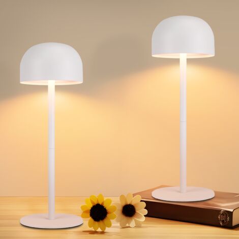 Tekstap Lampada Da Tavolo LED Wireless 2 Pezzi – Batteria 5000mAh, Ricaricabile, Dimmerabile 3 Colori, Alluminio