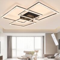 Impianto di illuminazione a LED GBLY per il salone: Lampada per salone nera di 75 cm, regolabile in intensità. Lampada per camera da letto in cristallo, design moderno