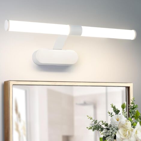 GBLY Apliques para cuadros LED, lámpara de armario, aplique de baño, luz blanco neutra 4000 Kelvin, 6W, impermeable IP44, ancho 400mm (1/5)