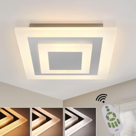 GBLY Lámpara de Techo LED Luz de Techo para Sala de Estar: Lámpara de Sala de Estar Lámpara de Cocina Regulable de 30 cm Lámpara de Dormitorio de Acrílico Moderna de 23 W con Control Remoto